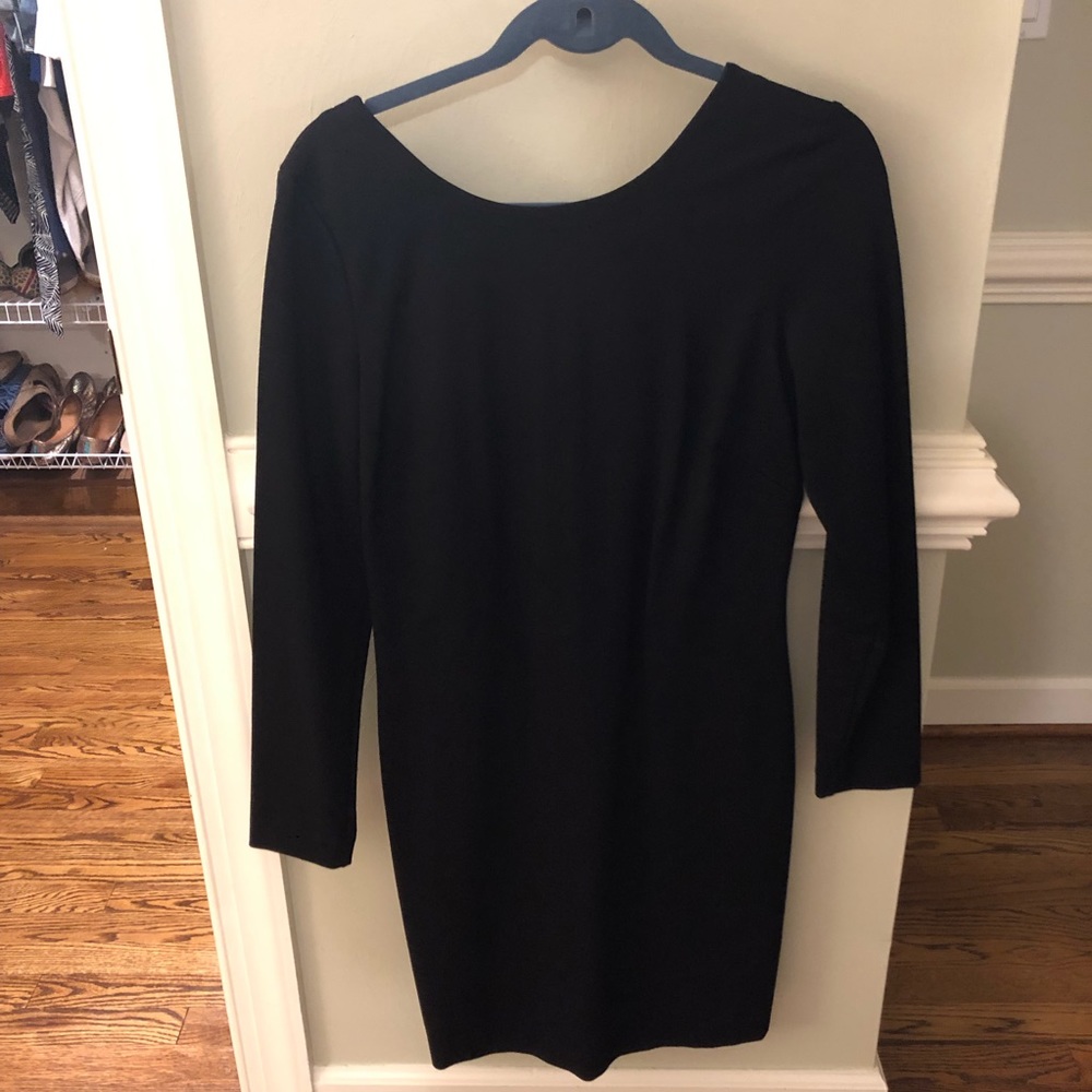 Banana Republic long sleeve black dress Size 10